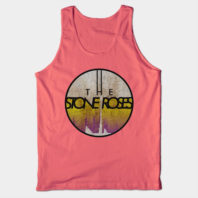 THE STONE ROSES - VINTAGE YELLOW CIRCLE Tank Top by GLOBALARTWORD